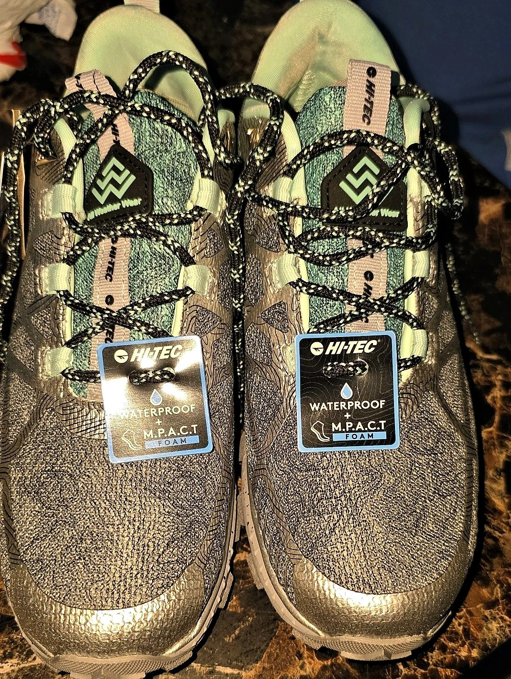 Hi-Tec AWM Mauna Hiker Waterproof Hiking Shoes Green US 9 M NWT